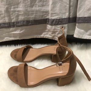 Target tan heeled sandals